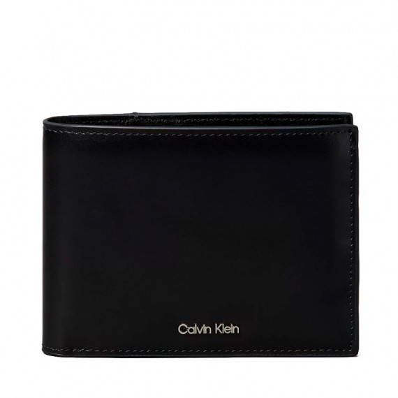 Cartera de piel de plegado triple