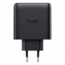 Cargador Trust Maxo 65W con 3x USB-C, 1x USB-A y Cable USB-C 2m Negro