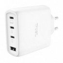 Cargador Rápido Trust Maxo 65W con 3x USB-C y 1x USB-A + Cable USB-C de 2m Blanco