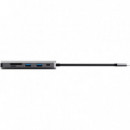 Hub Trust Dalyx USB-C 7 en 1 con HDMI, USB, MicroSD y RJ45 Plata