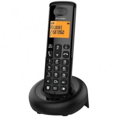 Tel&eacute;fono Inal&aacute;mbrico Alcatel E160 Negro