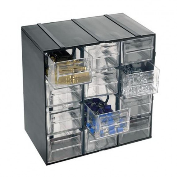 Mueble Organizador Plástico Artplast con 12 Cajones (190x142x228mm)