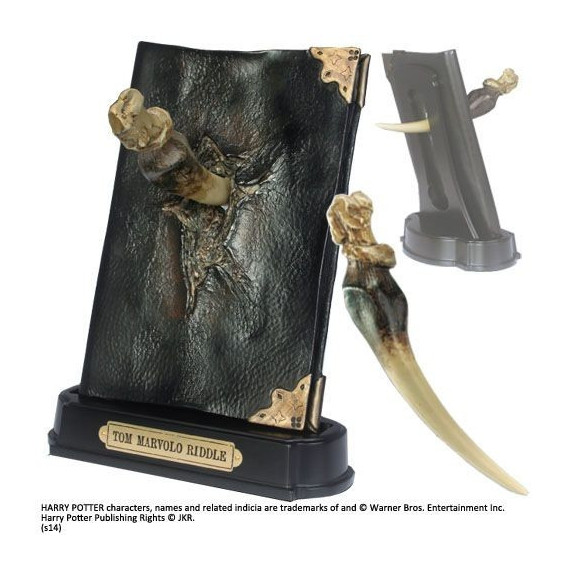 Réplica Diario de Tom Riddle con el Colmillo de Basilisco Harry Potter  NOBLE COLLECTION