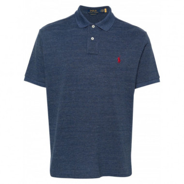 POLO RALPH LAUREN - THE ICONIC MESH POLO SHIRT - CLASSIC ROYAL HEATHER - 710666998005/CLASSIC ROYAL HEATHER