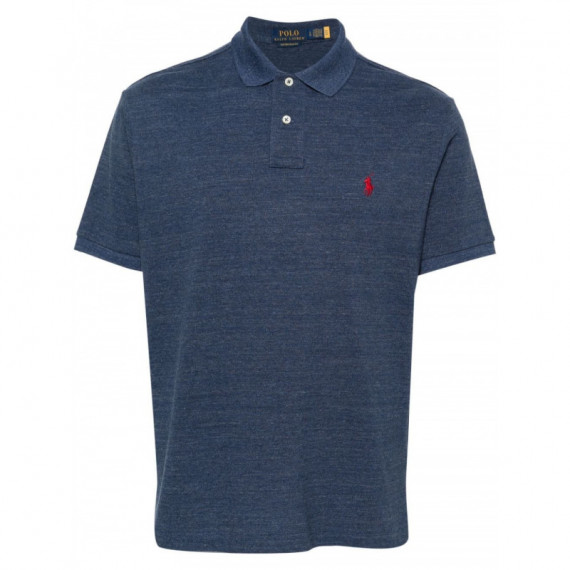 POLO RALPH LAUREN - THE ICONIC MESH POLO SHIRT - CLASSIC ROYAL HEATHER - 710666998005/CLASSIC ROYAL HEATHER