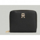 TOMMY HILFIGER - TH ICON MED ZA W/FLAP - BDS - F|AW0AW18127/BDS