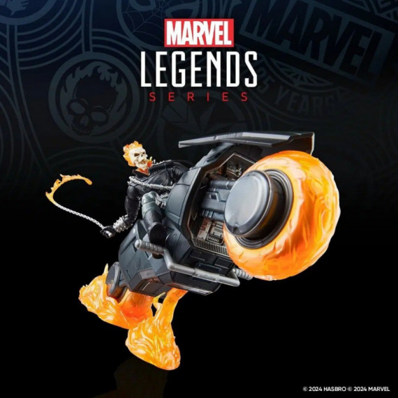 Figura Ghost Rider con Vehículo 85th Anniversary Marvel Legends 15 cm