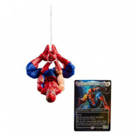 Figura Spiderman (con Carta Exclusiva Metalizada) Marvel Legend Magic: The Gathering Figura Battle-damaged  HASBRO