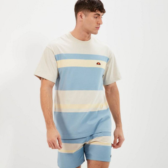 JUNOS TEE BEIGE/BLUE