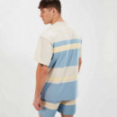 JUNOS TEE BEIGE/BLUE