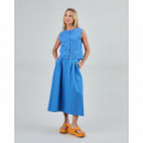 Faldas Falda BRAVA FABRICS MIDI Checks Azul