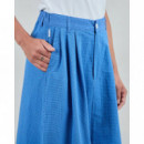 Faldas Falda BRAVA FABRICS MIDI Checks Azul