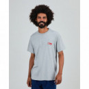 Camisetas Hombre Camiseta BRAVA FABRICS Shrimpy Brava Gris Melange