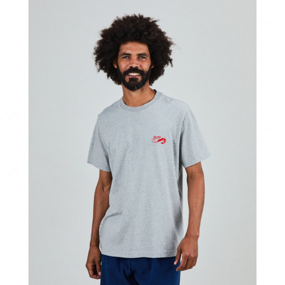 Camisetas Hombre Camiseta BRAVA FABRICS Shrimpy Brava Gris Melange