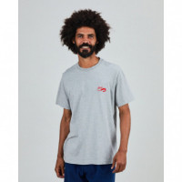Camisetas Hombre Camiseta BRAVA FABRICS Shrimpy Brava Gris Melange