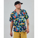 Camisas Camisa BRAVA FABRICS Aloha Chiringuito Azul