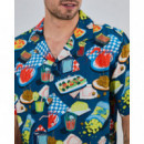 Camisas Camisa BRAVA FABRICS Aloha Chiringuito Azul