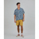 Camisas Camisa BRAVA FABRICS Aloha Sombrillas Azul