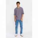 Camisetas Hombre Camiseta REVOLUTION Oversize 1431 Purple
