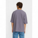 Camisetas Hombre Camiseta REVOLUTION Oversize 1431 Purple
