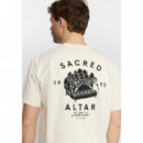 Camisetas Hombre Camiseta REVOLUTION 1436 ALT Off White