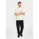 Camisetas Hombre Camiseta REVOLUTION 1436 ALT Off White