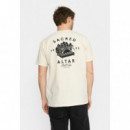 Camisetas Hombre Camiseta REVOLUTION 1436 ALT Off White
