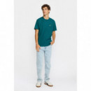 Camisetas Hombre Camiseta REVOLUTION 1449 CRO Petrol