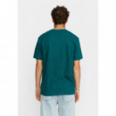 Camisetas Hombre Camiseta REVOLUTION 1449 CRO Petrol