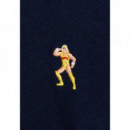 Camisetas Hombre Camiseta REVOLUTION 1449 HUL Navy Melange