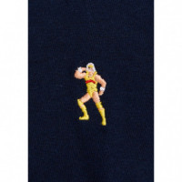 Camisetas Hombre Camiseta REVOLUTION 1449 Hul Navy Melange