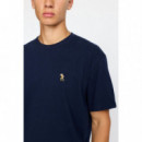 Camisetas Hombre Camiseta REVOLUTION 1449 HUL Navy Melange