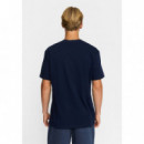 Camisetas Hombre Camiseta REVOLUTION 1449 HUL Navy Melange