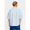 Camisas Camisa REVOLUTION Oversize 3235 Blue