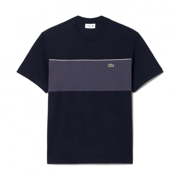 Camiseta de algodón con bloques de color