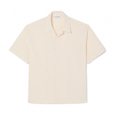 Camisa de corte holgado de seersucker
