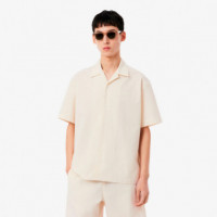 Camisa de corte holgado de seersucker