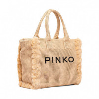Bolso Tipo Tote Beach Shopper Rafia