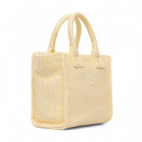 Bolso Tipo Tote Beach Shopper Mini Rafia