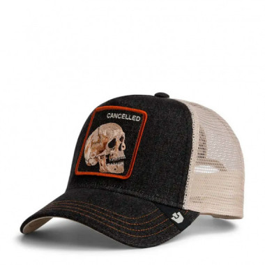 GORRA DENIM SKULL DARK