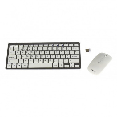 TACENS TECLADO Y RATON INALAMBRICO BLANCO