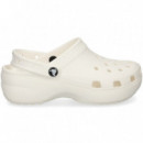 ZUECO PLATAFORMA BLANCO