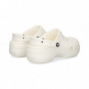 ZUECO PLATAFORMA BLANCO