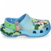 Zueco Bluey Multi Cielo  CROCS