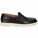 MOCASIN PALA TRENZADA PIEL NEGRO