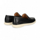 MOCASIN PALA TRENZADA PIEL NEGRO