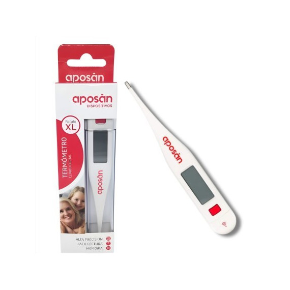 Termometro Clinico Digital Aposan 1 Unidad Pantalla Xl  COFARES