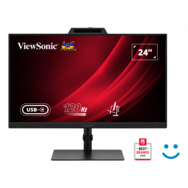 Monitor ViewSonic VG2441V 24" FHD IPS, 4ms, 120Hz, Webcam 5MP, USB-C, HDMI/DP