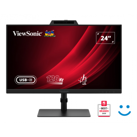 Monitor ViewSonic VG2441V 24" FHD IPS, 4ms, 120Hz, Webcam 5MP, USB-C, HDMI/DP