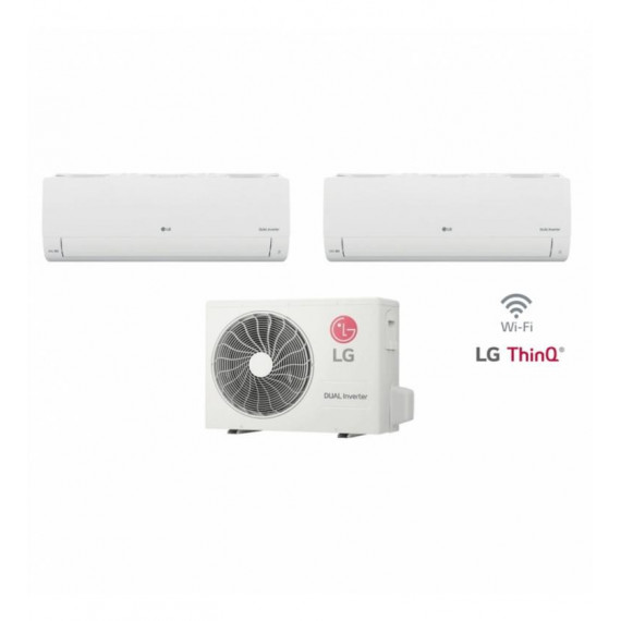 Aire Acondicionado LG Multi Split 2x1 WIFI SET8 RMN09+RMN12 Clase A++/A+